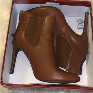 Brown heel boots